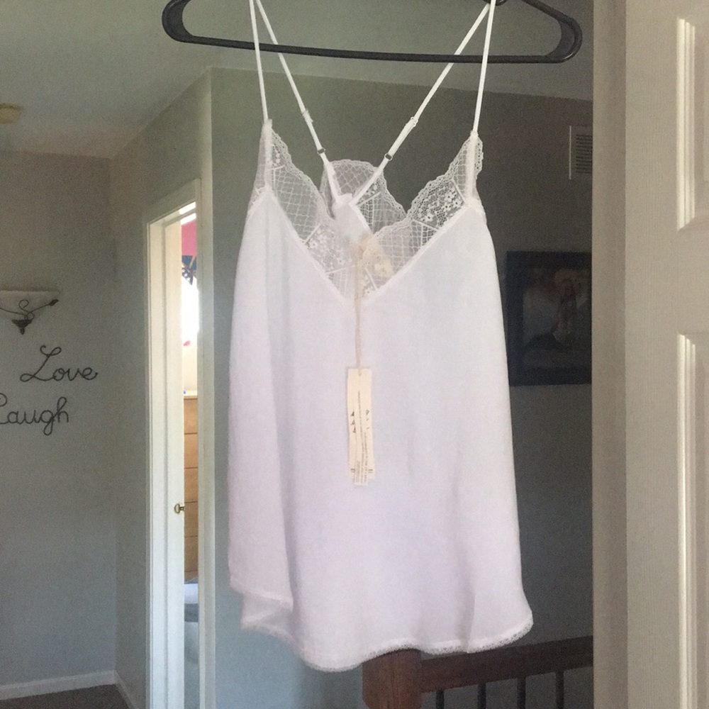 NWT VICI White Lace Tank